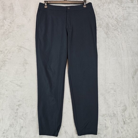 Banana Republic Performance Tapered Pants Mens Size 36 Navy Blue Slim Fit - Picture 1 of 10